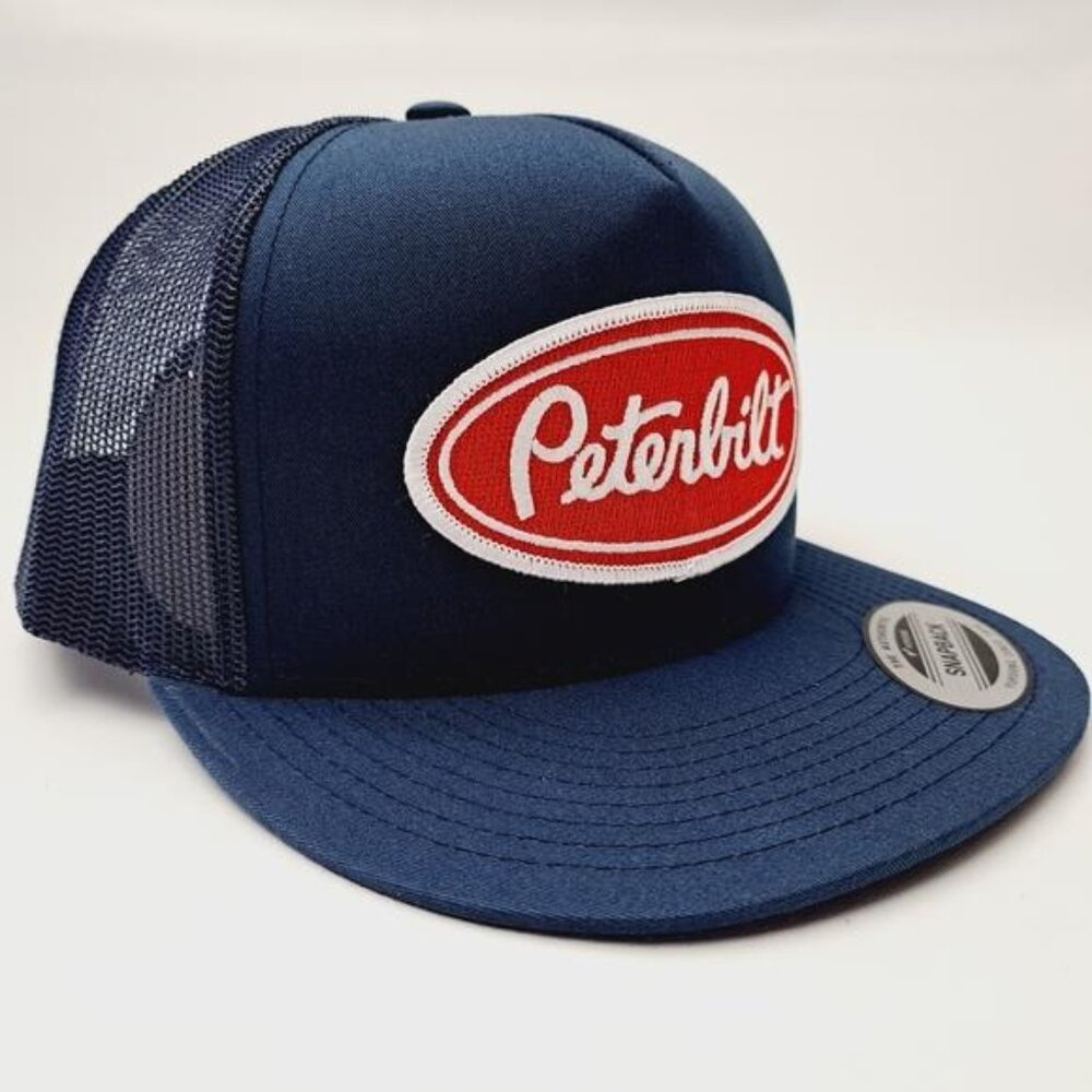 Retro Vintage Style American Embroidery Peterbilt Embroidered Patch Flat Bill Me - Picture 3 of 5